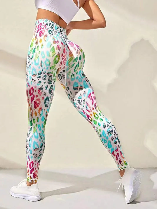 Chic Tie-Dye High-Waist Seamless Leggings