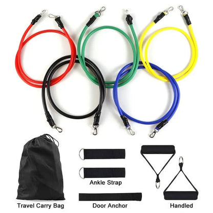 11pcs/Set Pull Ropes Resistance Bands