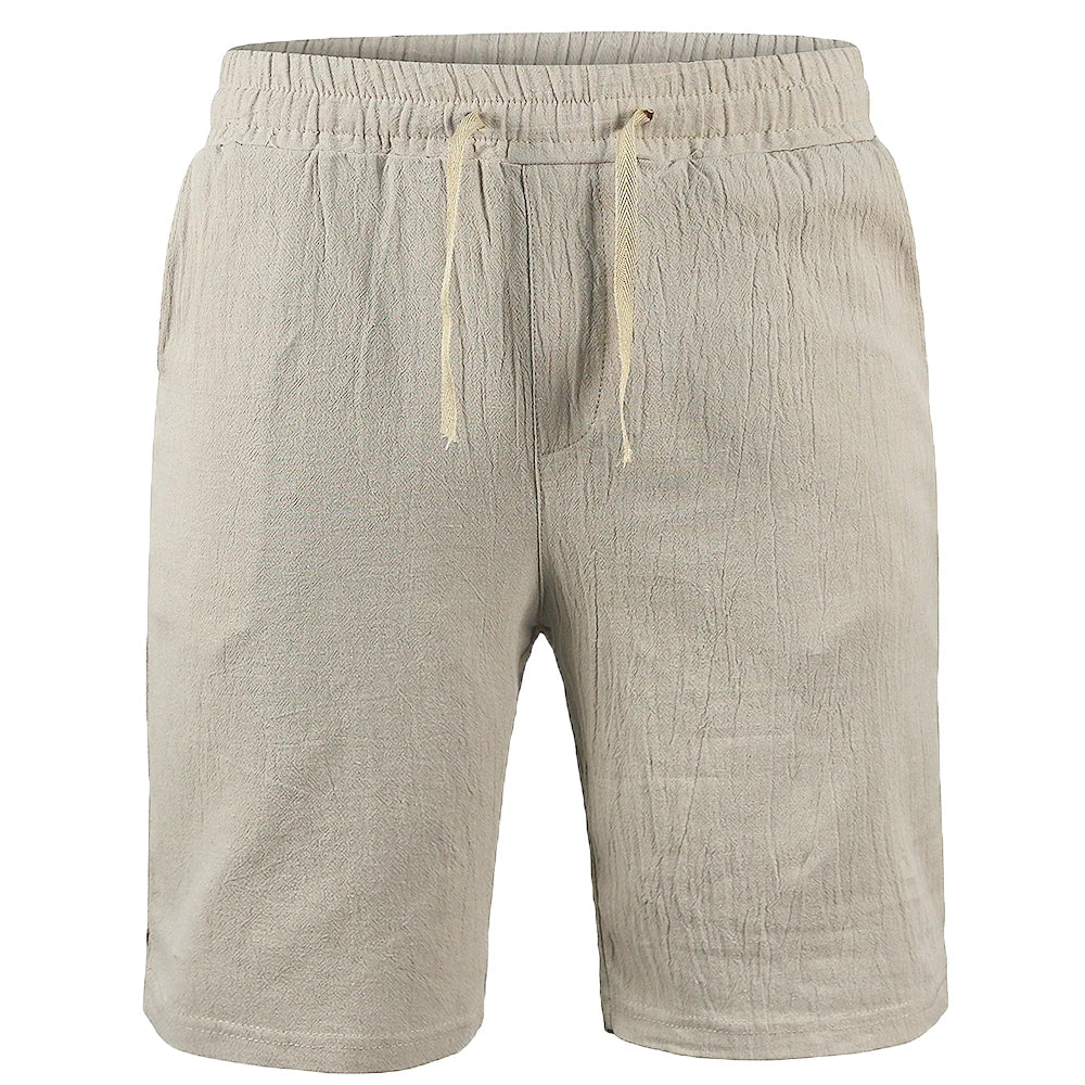 Summer-ready Men's Cotton Linen Shorts