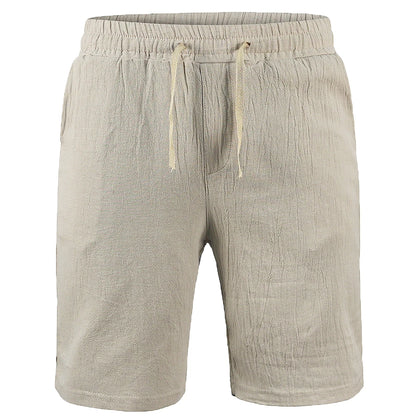 Summer-ready Men's Cotton Linen Shorts