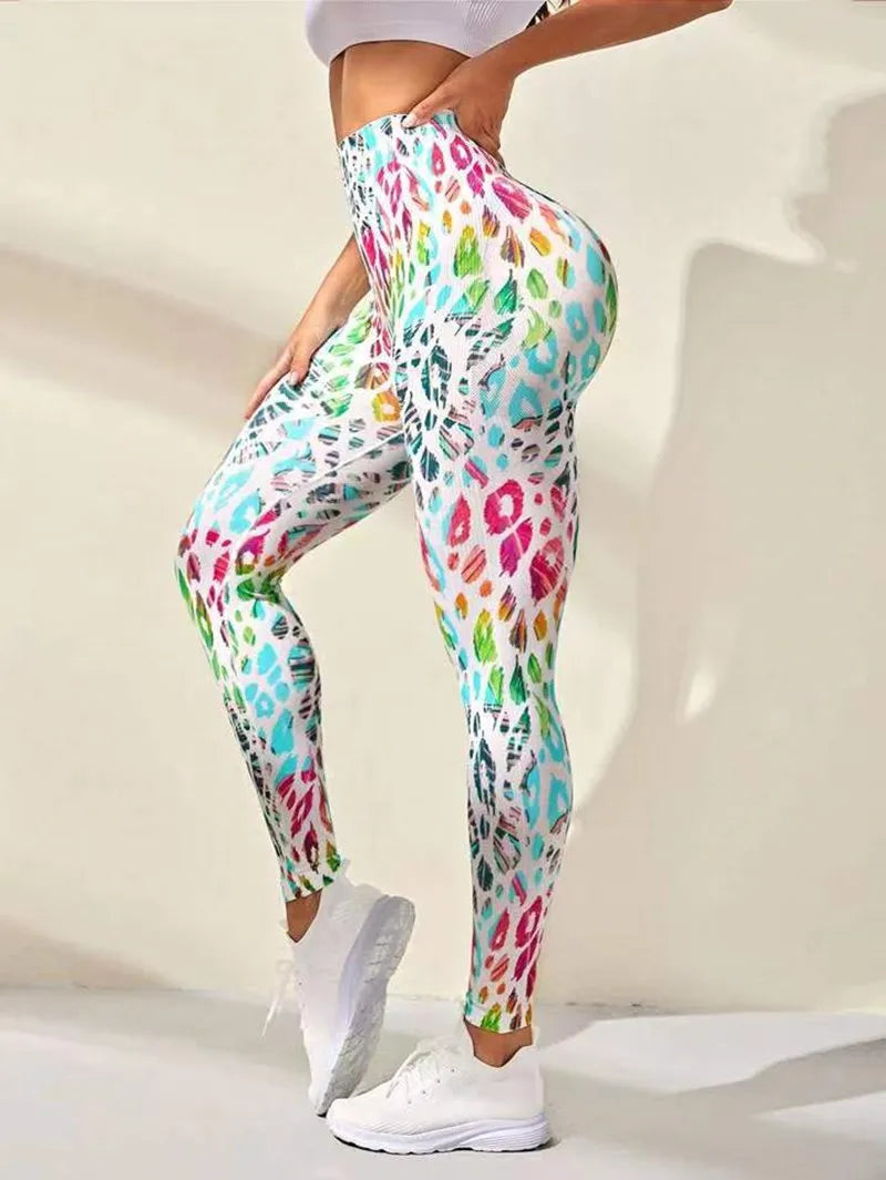 Chic Tie-Dye High-Waist Seamless Leggings