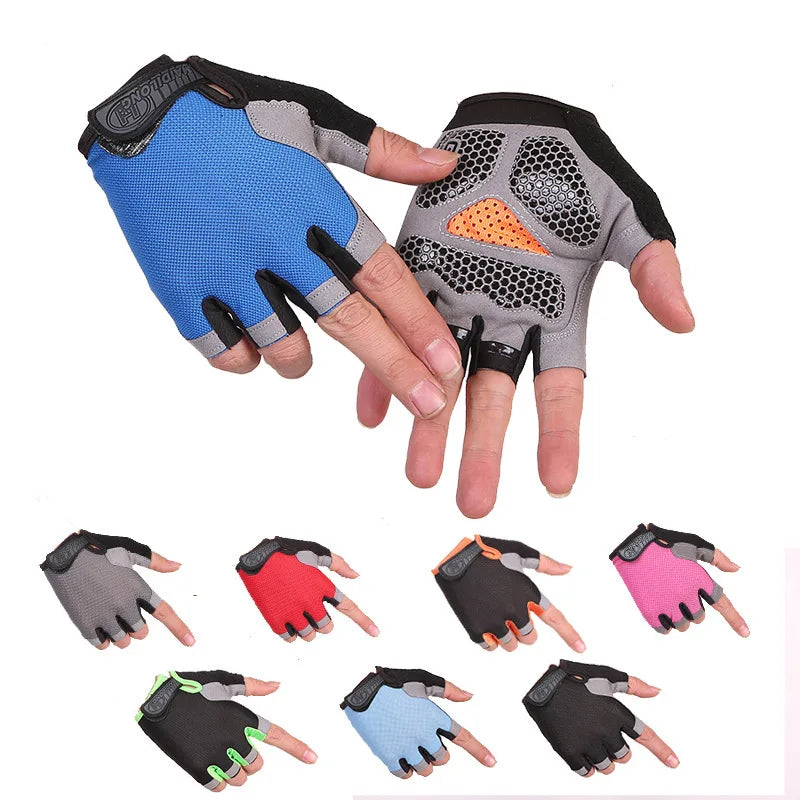 Breathable Half-Finger Cycling and Gym Gloves