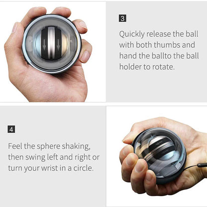 Auto-Start Grip Strengthener Gyroscopic Ball