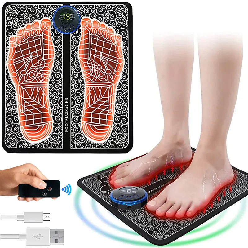 Rechargeable EMS Foot Massager Mat: Relieve Soreness