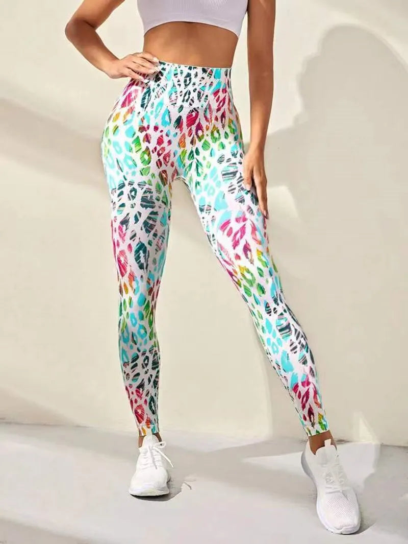 Chic Tie-Dye High-Waist Seamless Leggings