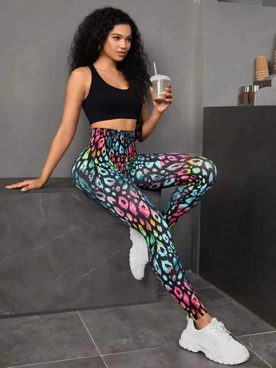 Chic Tie-Dye High-Waist Seamless Leggings